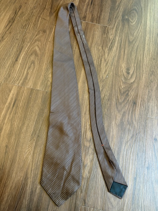 Wembley Other - Wembley Brown Microdot Silk Tie